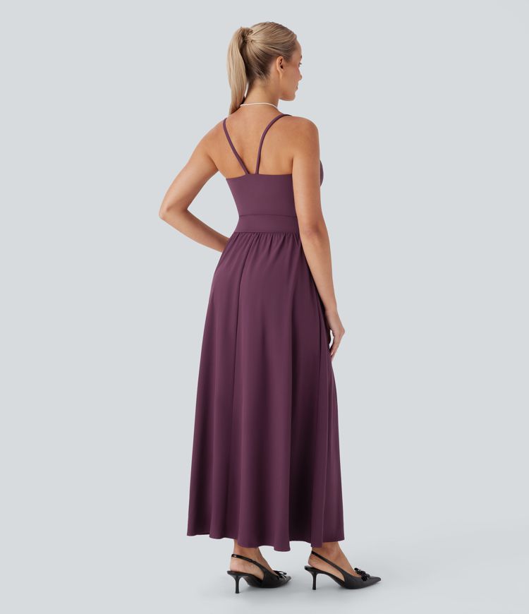 Breezeful™ - Fließendes, rückenfreies Maxikleid für Brautjungfern und Hochzeitsgäste - schnelltrocknend