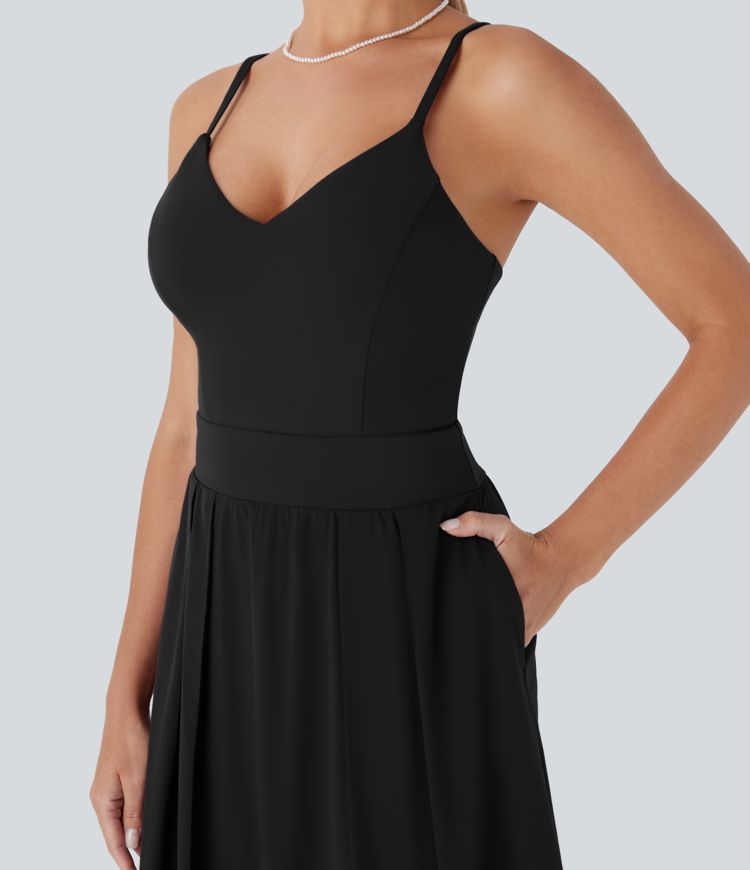 Breezeful™ Pocket Flowy Quick Dry Maxi Slip Dress