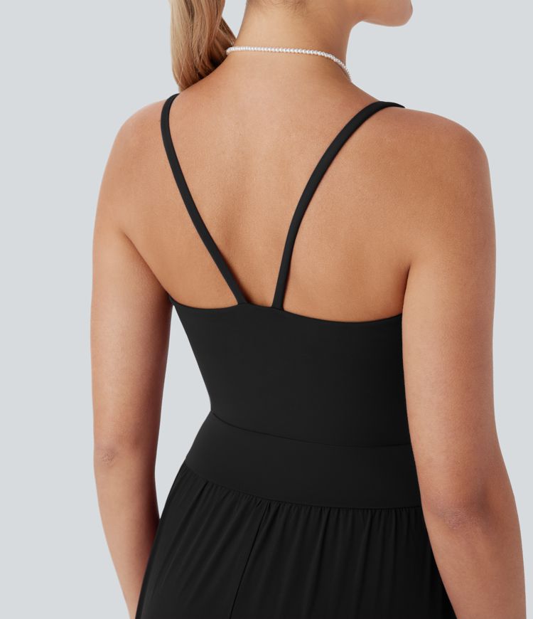 Breezeful™ Pocket Flowy Quick Dry Maxi Slip Dress