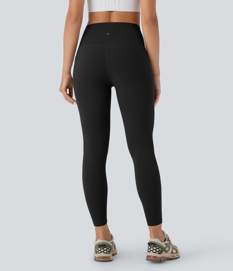 Halara UltraSculpt™ SoCinched High Waisted Tummy Control Side Pocket 2-in-1 Antibacterial Shaping 7/8 Workout Leggings
