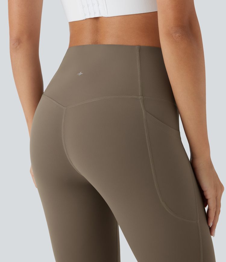 Leggings de entrenamiento Halara UltraSculpt™ moldeadores de abdomen de tiro alto antibacterianas de 7/8 con bolsillos laterales