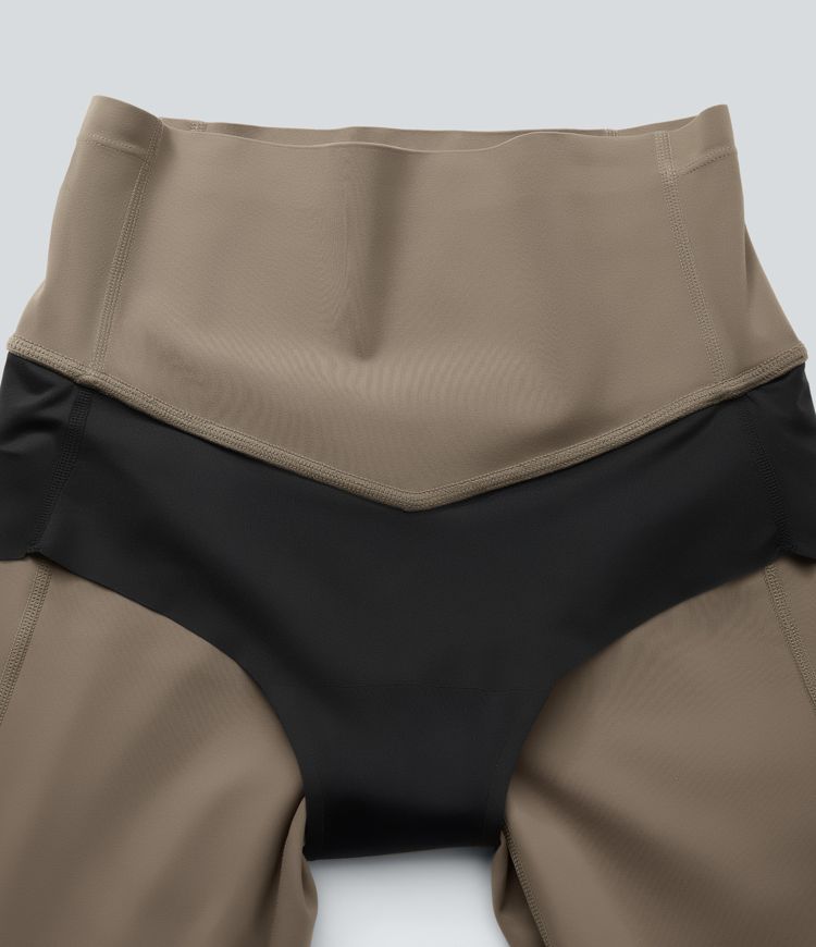 Leggings de entrenamiento Halara UltraSculpt™ moldeadores de abdomen de tiro alto antibacterianas de 7/8 con bolsillos laterales