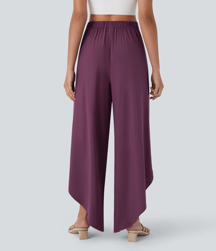 Breezeful™ High Waisted Pocket Wrap Flowy Quick Dry Pants
