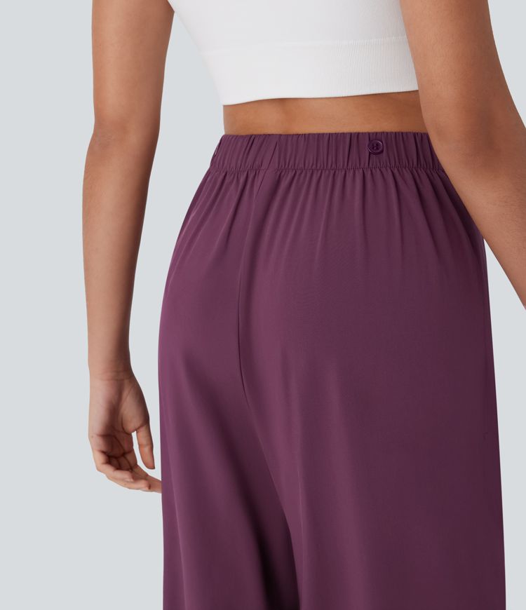 Breezeful™ High Waisted Pocket Wrap Flowy Quick Dry Pants