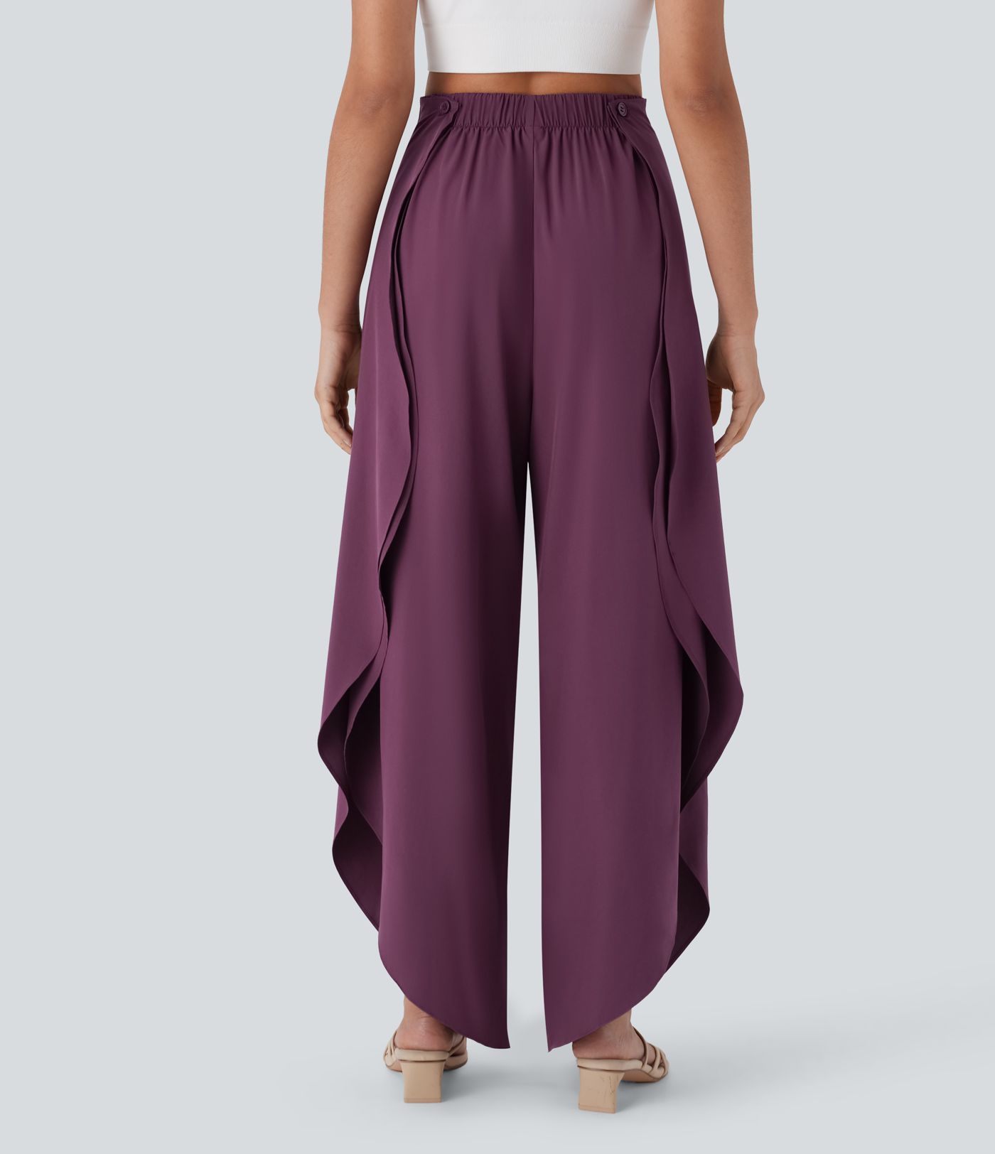 Breezeful™ High Waisted Pocket Wrap Flowy Quick Dry Pants