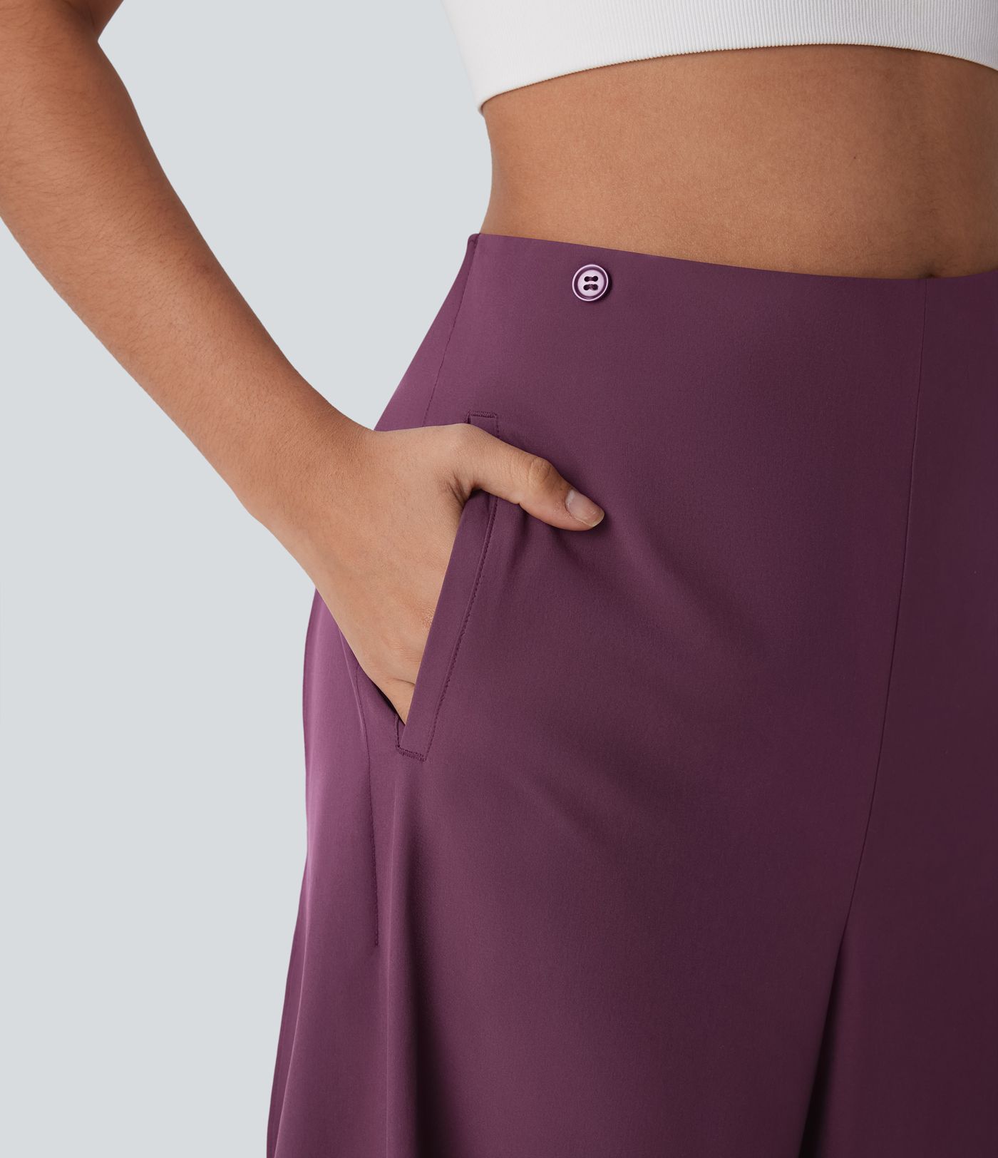 Breezeful™ High Waisted Pocket Wrap Flowy Quick Dry Pants
