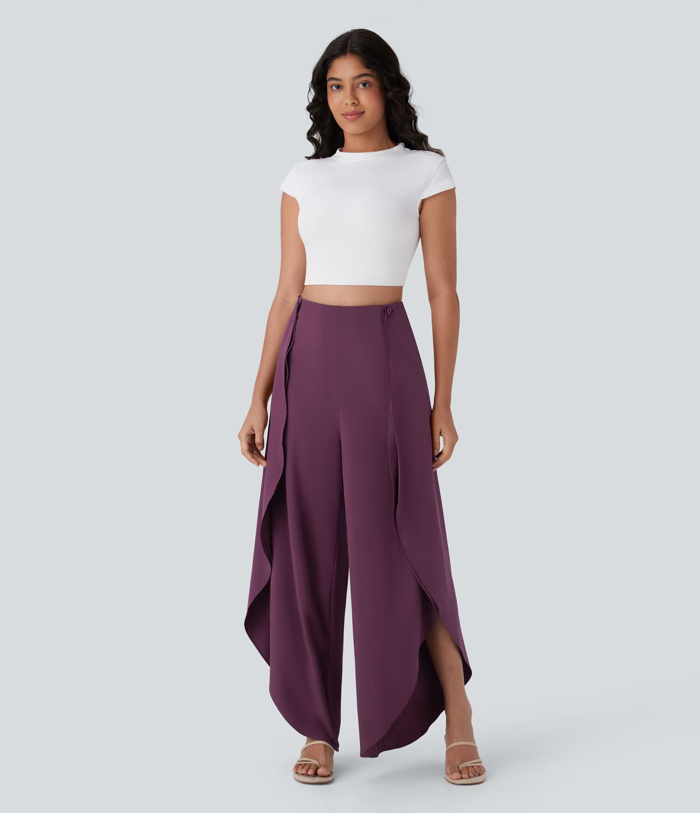 Breezeful™ High Waisted Pocket Wrap Flowy Quick Dry Pants