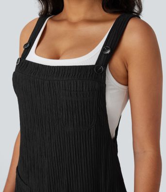 Pockets Casual Overalls