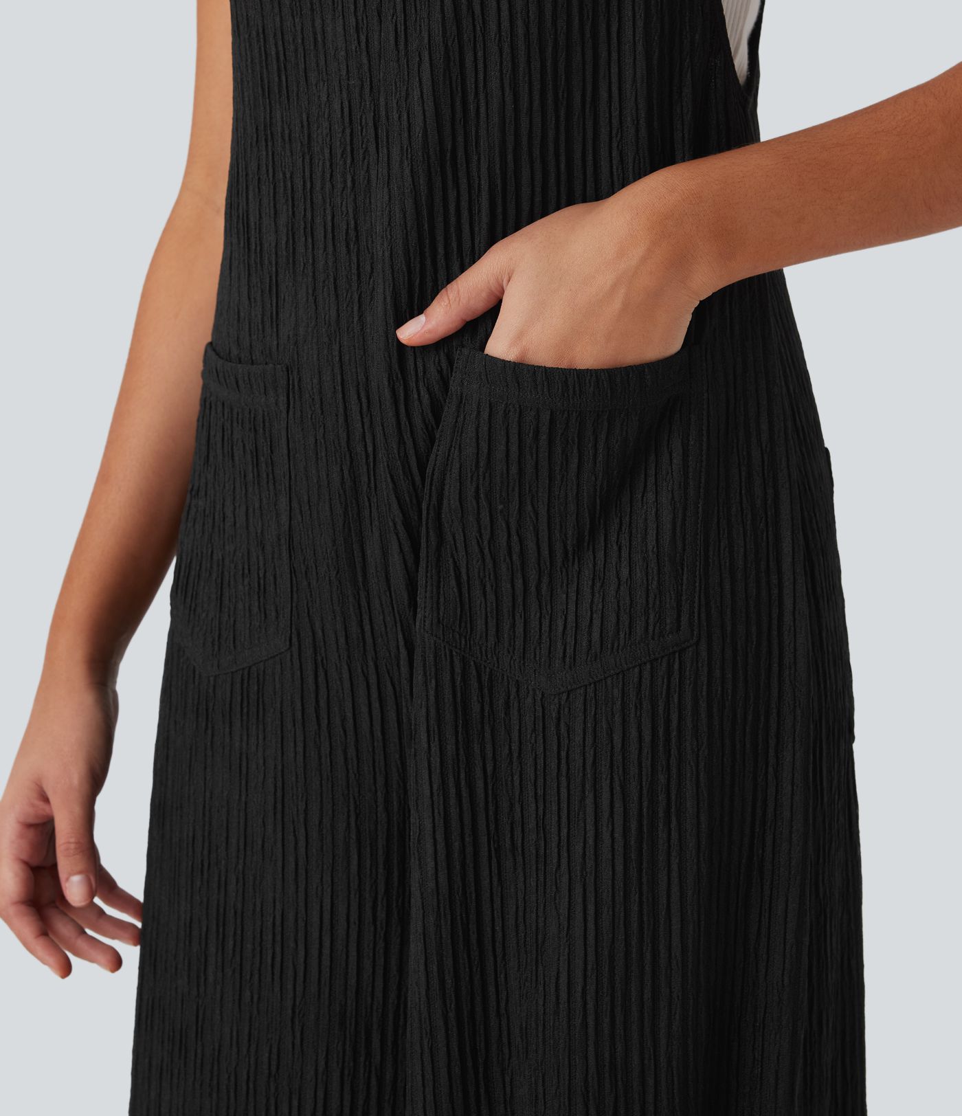 Pockets Casual Overalls