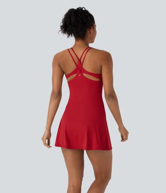 SoftlyZero™ Airy Cut Out Pocket 2-in-1 InstantCool Mini Dance Active Dress-Easy Peezy Edition SoftlyZero™ Airy Cut Out Pocket 2-in-1 InstantCool Mini Dance Active Dress-Easy Peezy Edition
