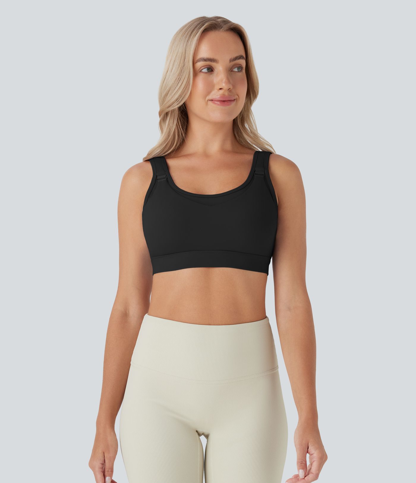 SoftlyZero™ Airy Low Support Adjustable Buckle  Nursing Yoga Sports Bra A-C Cups