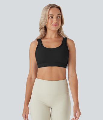 SoftlyZero™ Airy Low Support Adjustable Buckle  Nursing Yoga Sports Bra A-C Cups