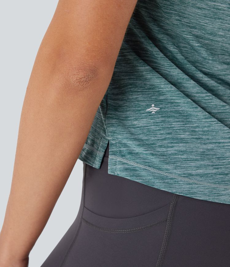 Racerback Hem Hiking Tank Top