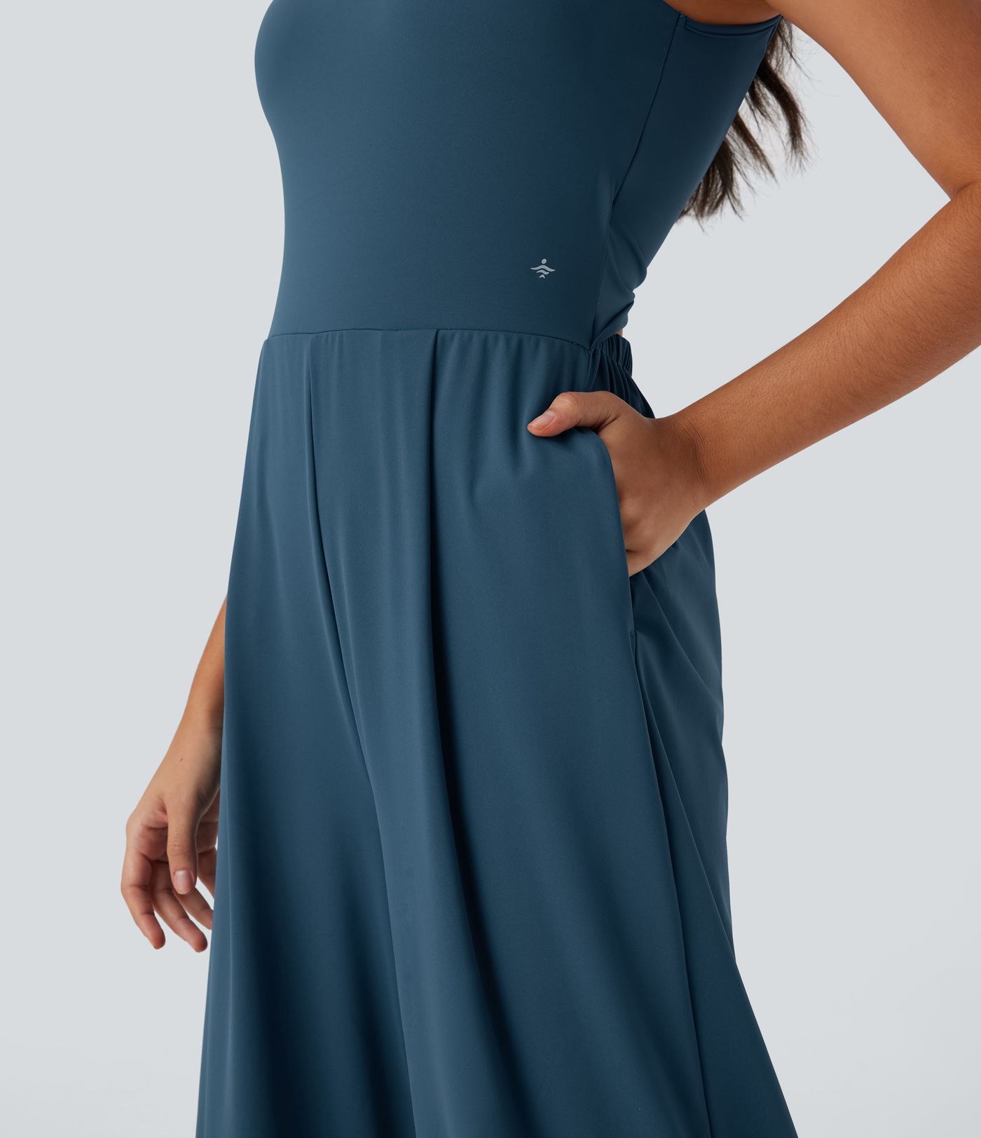 SoftlyZero™ Airy Double Straps Pocket Cool Touch Yoga Jumpsuit-Easy Peezy Edition