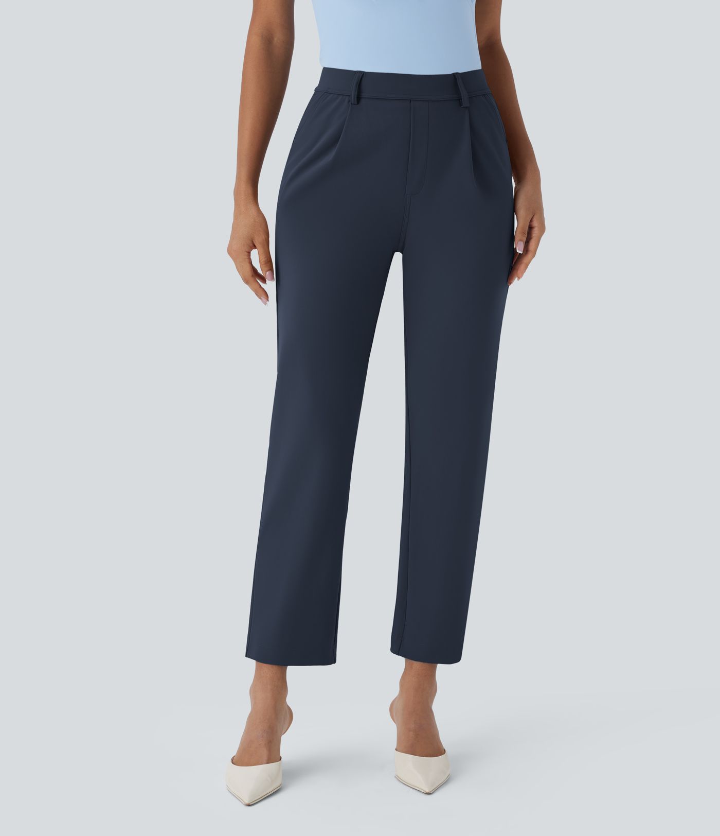 Halara Flex™ DayStretch High Waisted Pocket Ankle Length Tapered Work Pants