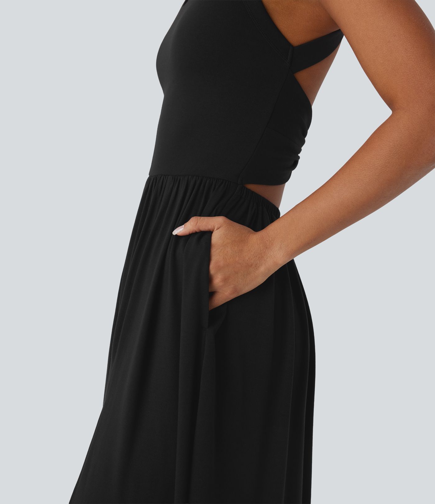 Pocket Flowy Maxi Dress