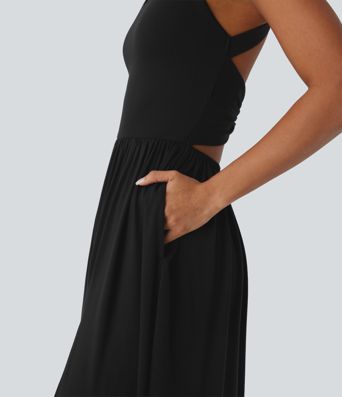 Pocket Flowy Maxi Dress