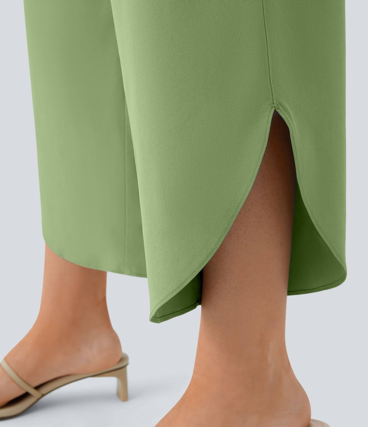 Breezeful™ Hohe Taille Überkreuz-Seitentasche Split Quick Dry Resort Hose