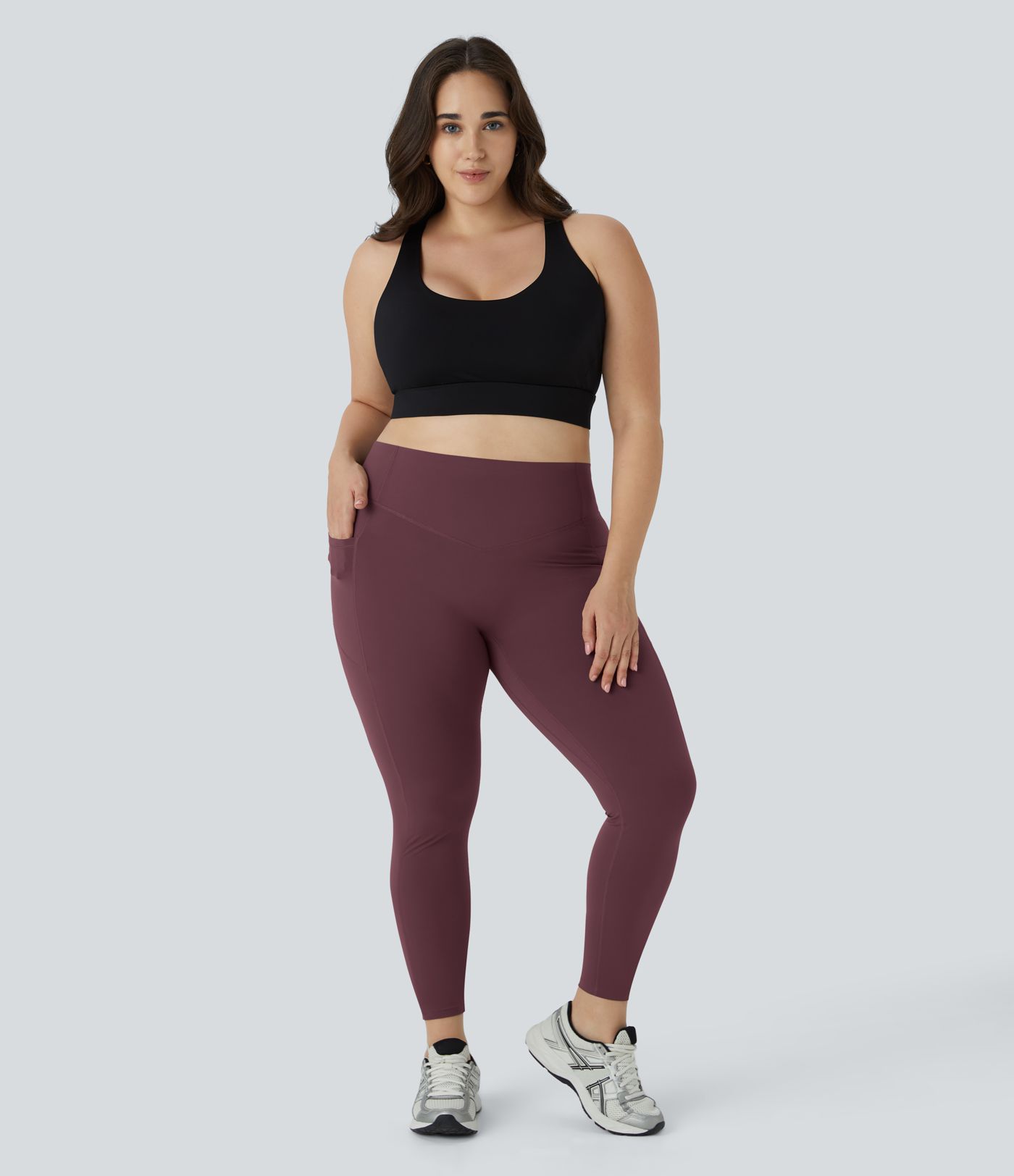 Halara UltraSculpt™ High Waisted Scrunch Butt Lifting Tummy Control Pocket Shaping Training Plus Size Leggings