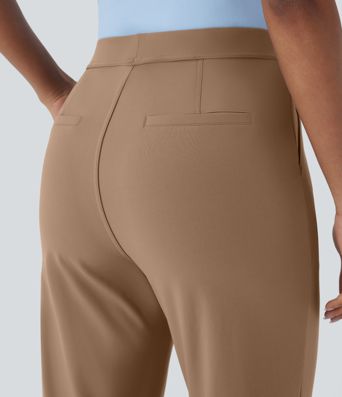 Halara Flex™ DayStretch High Waisted Pocket Ankle Length Tapered Work Trousers
