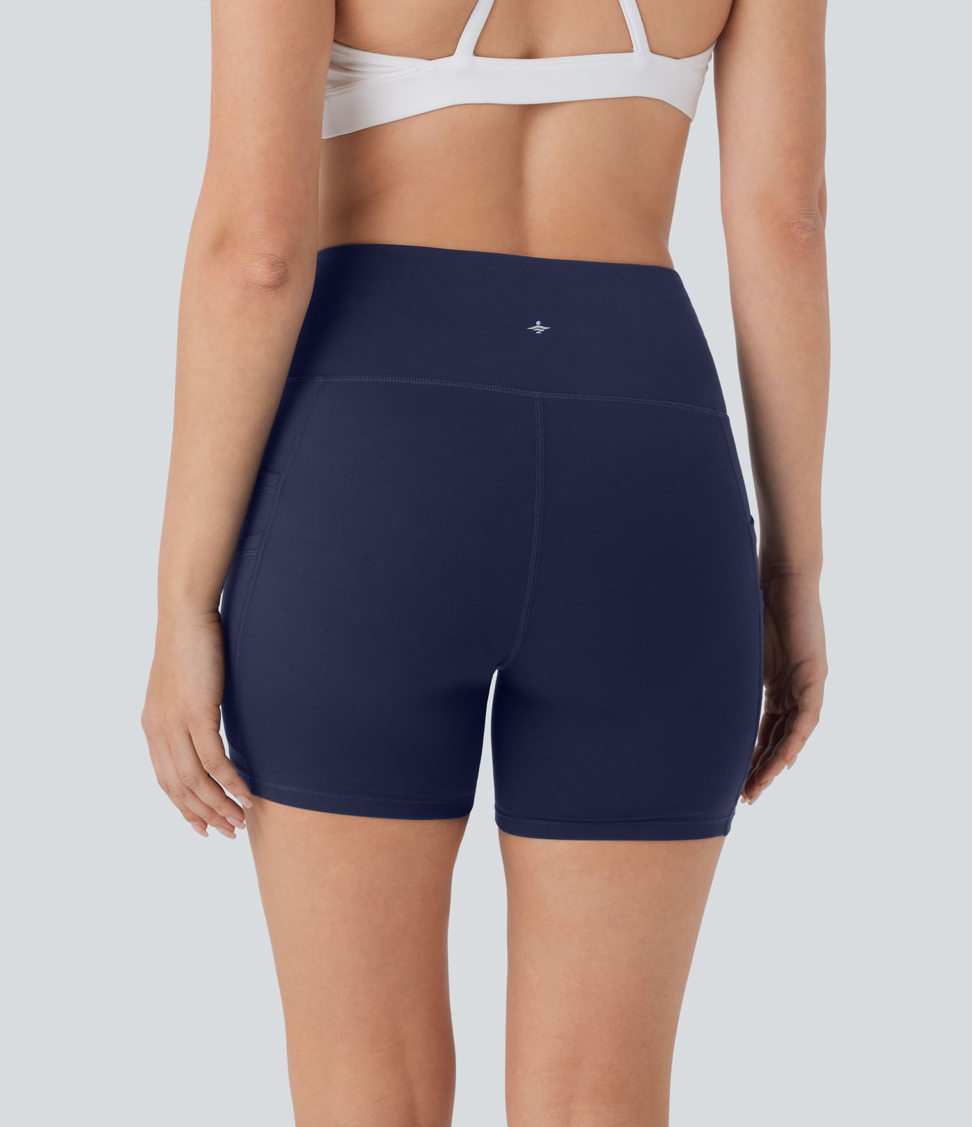 Softlyzero™ High Waisted Double Pockets Yoga Biker Shorts 5''-UPF50+