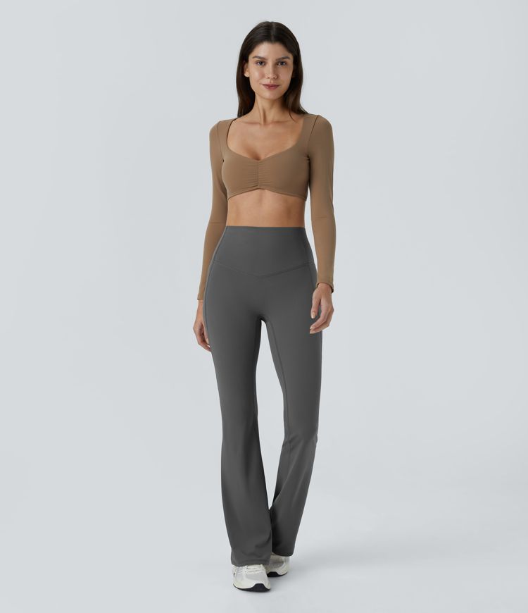 Halara UltraSculpt™ High Waisted Tummy Control Shaping Yoga Flared Leggings Halara UltraSculpt™ High Waisted Tummy Control Shaping Yoga Flared Leggings