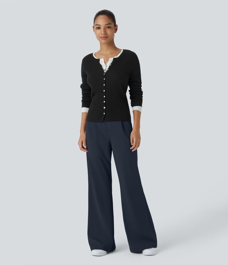 Halara Flex™ High Waisted Pocket Work Flare Trousers
