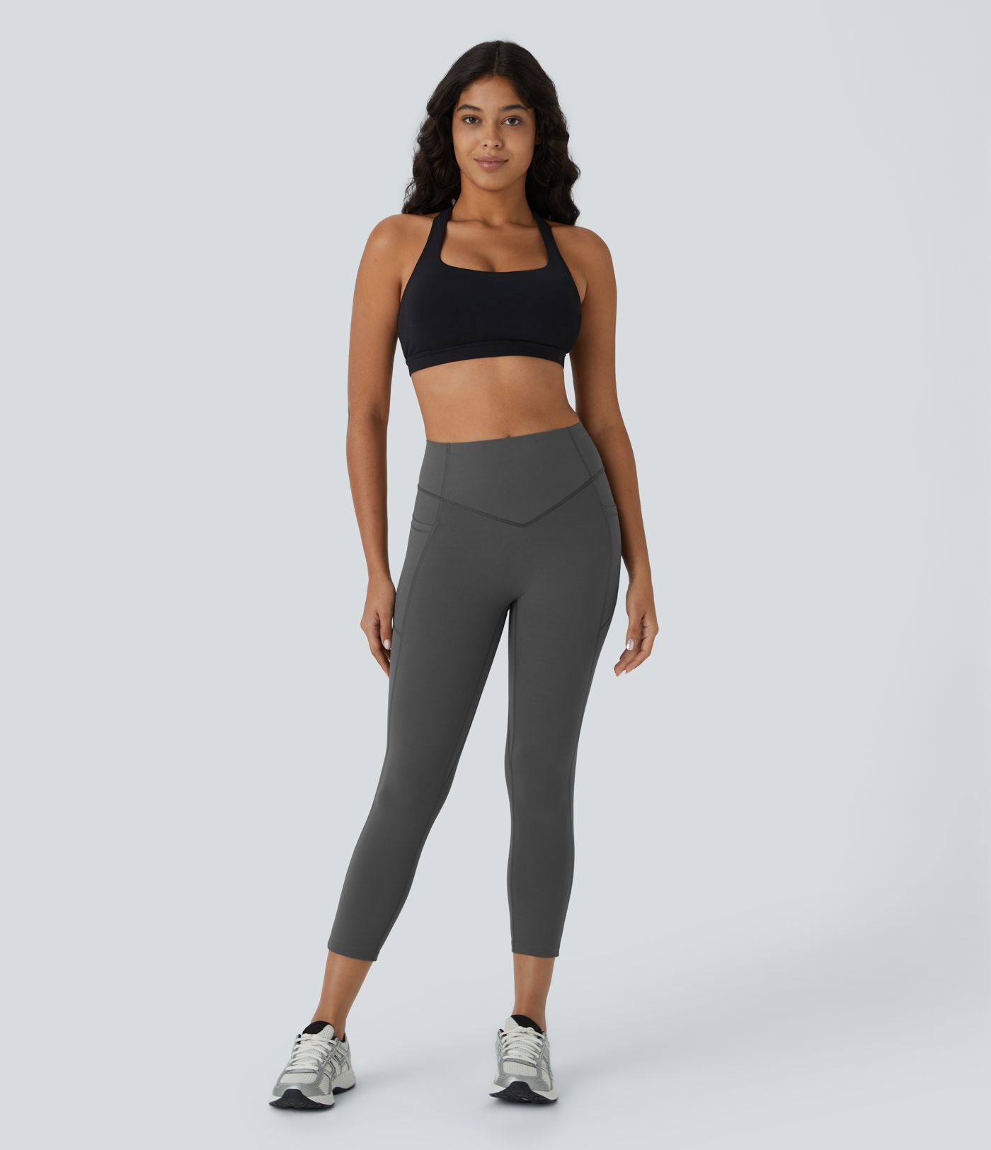 Halara UltraSculpt™ High Waisted Scrunch Butt Lifting Tummy Control Pocket Shaping Capri Training Leggings