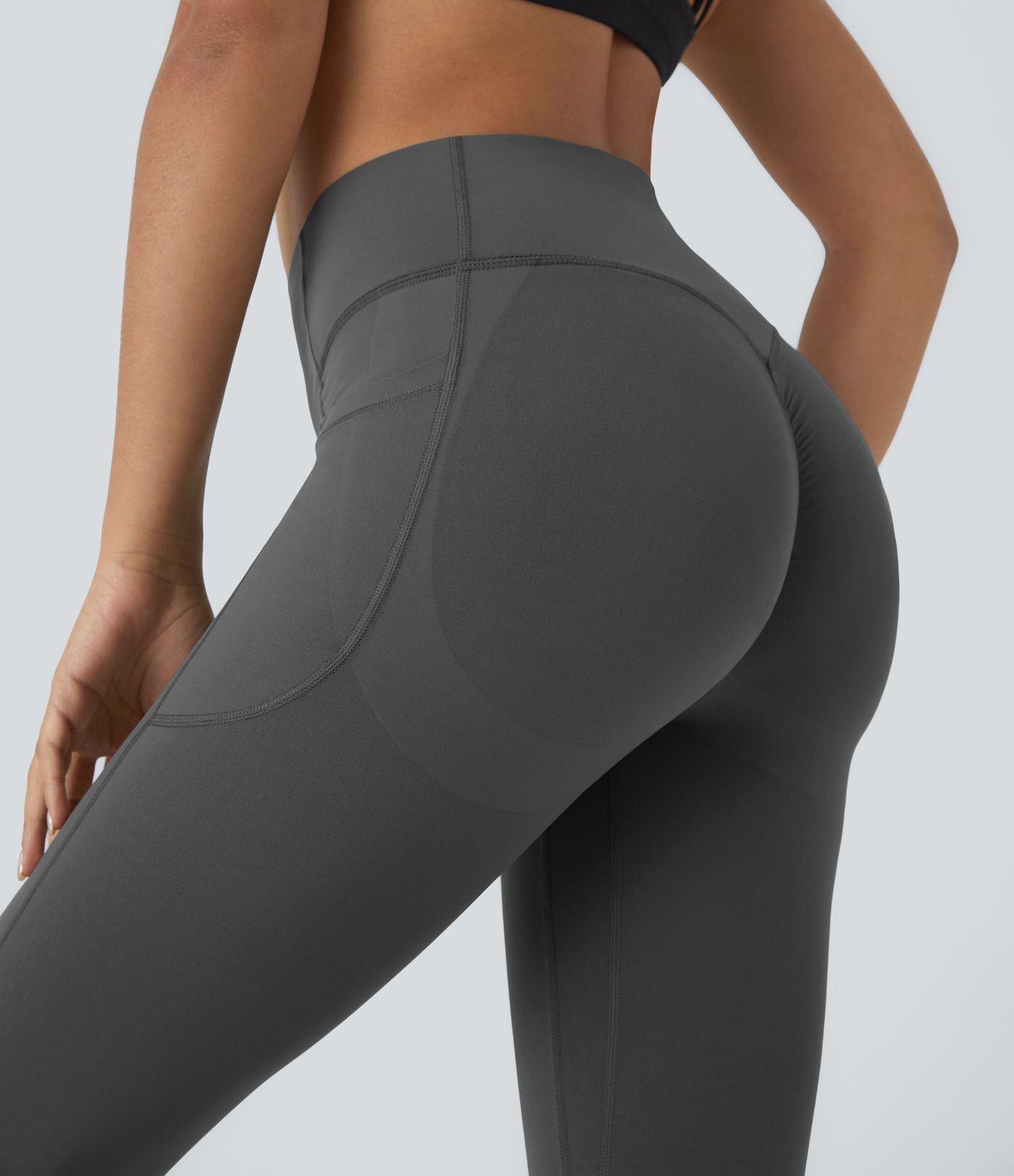 Halara UltraSculpt™ High Waisted Scrunch Butt Lifting Tummy Control Pocket Shaping Capri Training Leggings