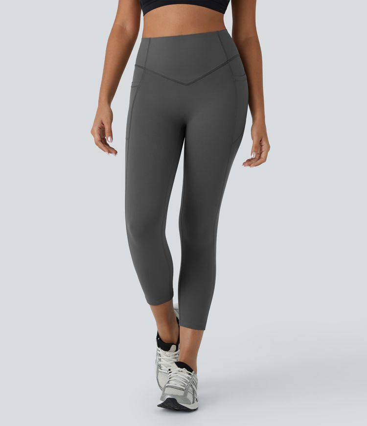 Halara UltraSculpt™ High Waisted Scrunch Butt Lifting Tummy Control Pocket Shaping Capri Training Leggings