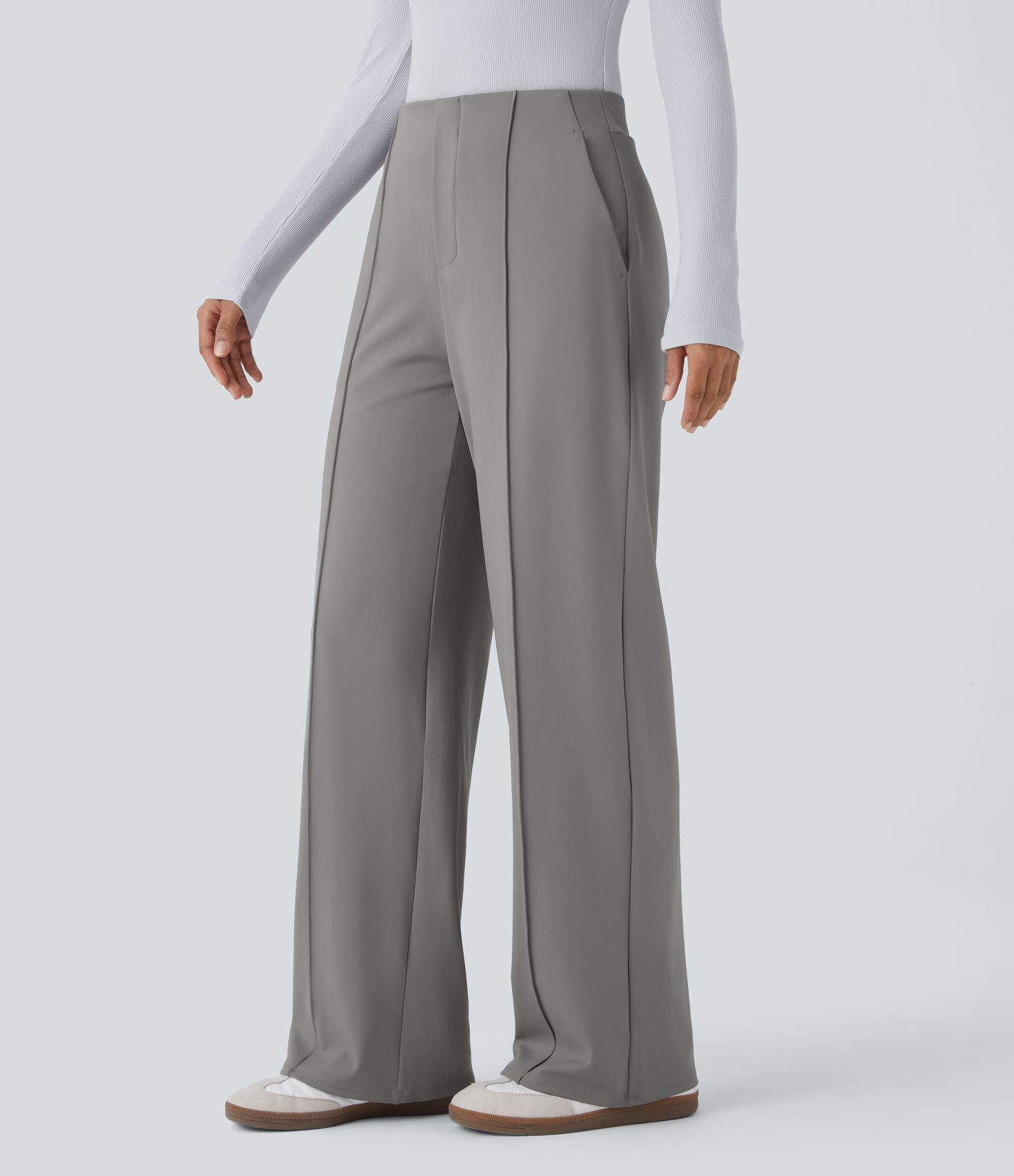 Halara Flex™ Mid-High Waist Side Pocket Work Pants