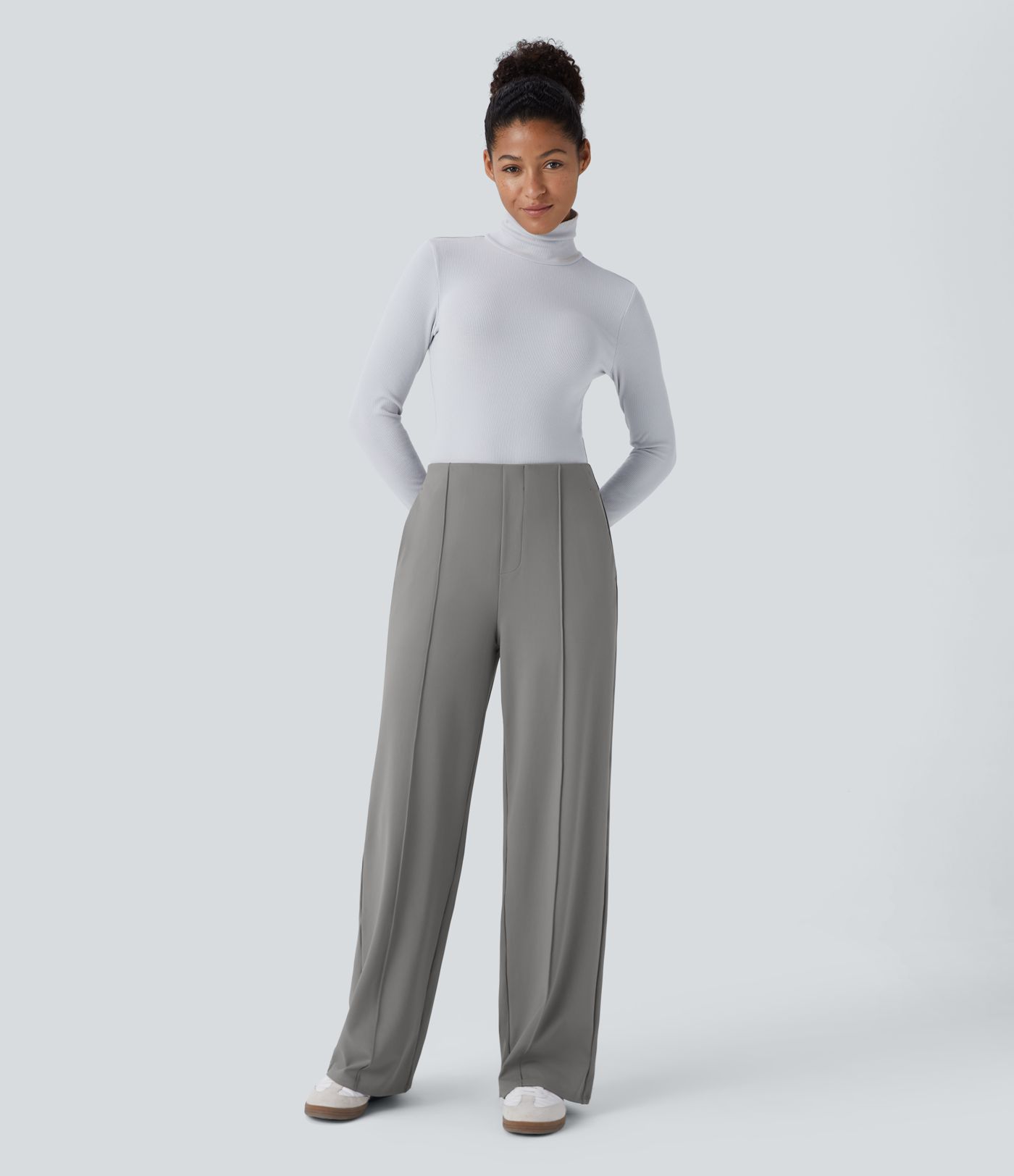 Halara Flex™ Mid-High Waist Side Pocket Work Pants