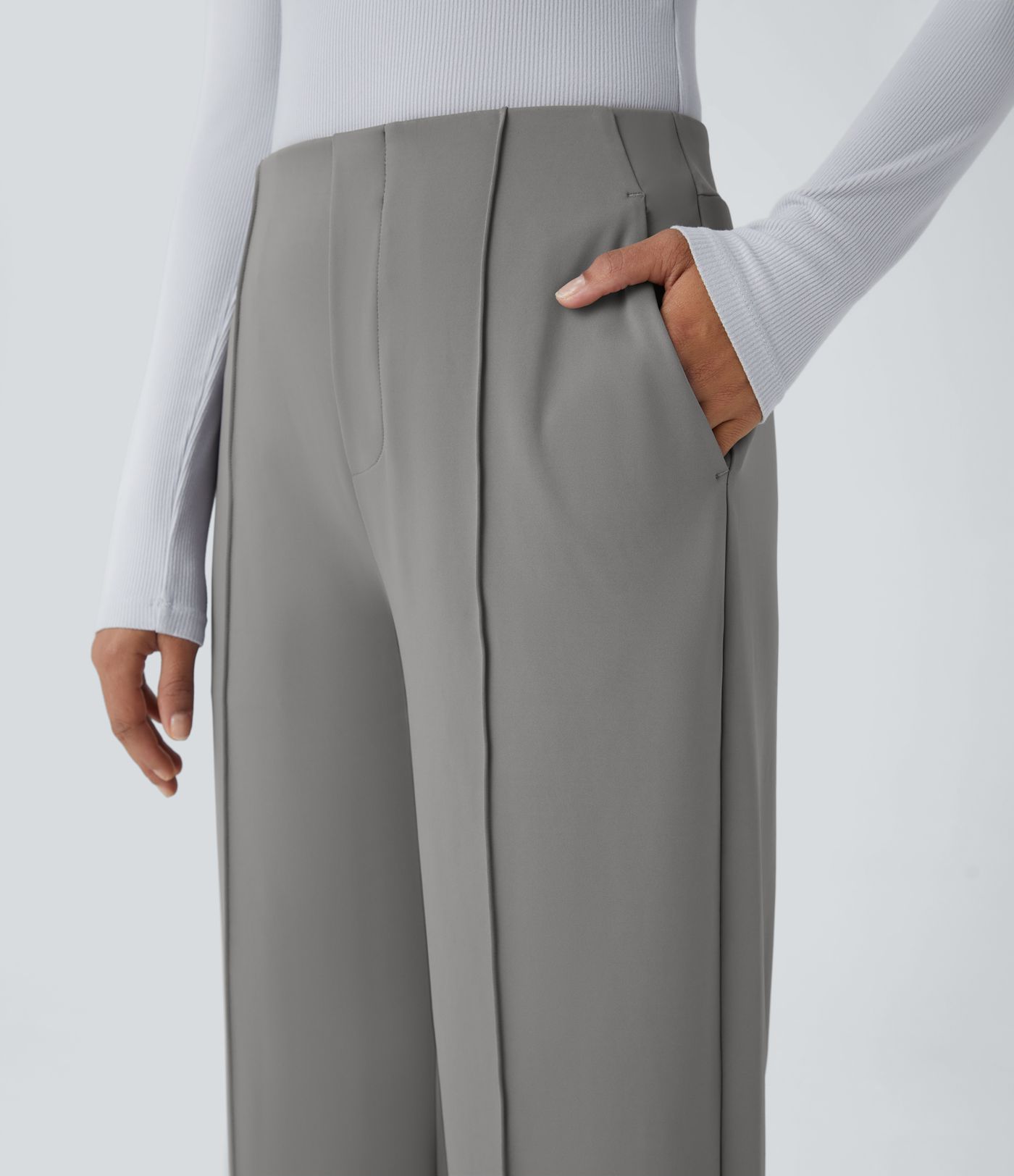 Halara Flex™ Mid-High Waist Side Pocket Work Pants