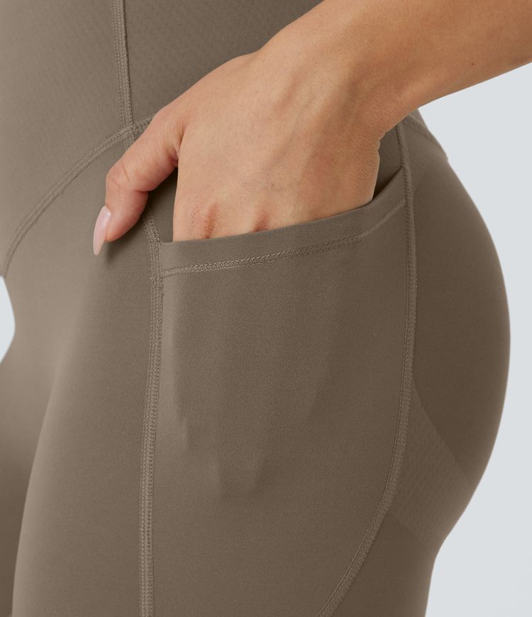 Halara UltraSculpt™ SoCinched High Waisted Butt Lifting Tummy Control Side Pocket Shaping Workout Leggings