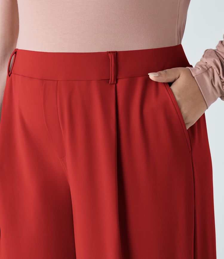 Halara Flex™ DayStretch High Waisted Pocket Straight Leg Work Plus Size Pants