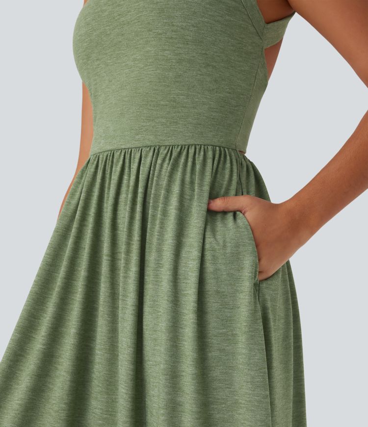 Pocket Flowy Maxi Dress