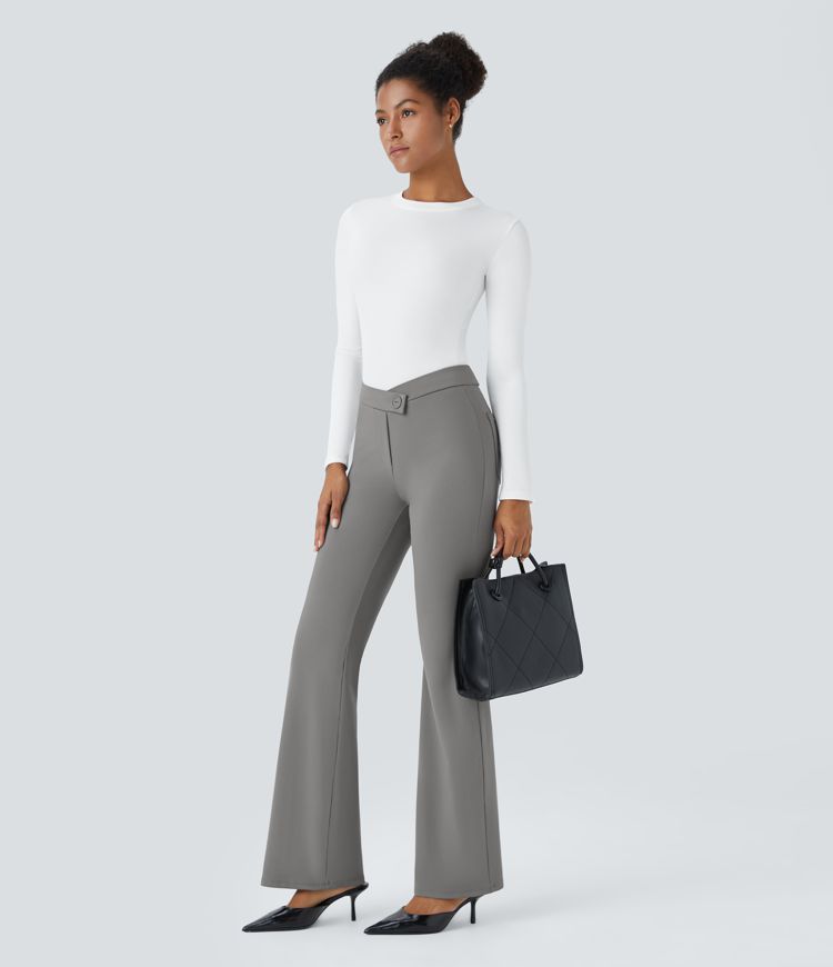 Halara Flex™ V Shaped High Waisted Decorative Pocket Work Pants