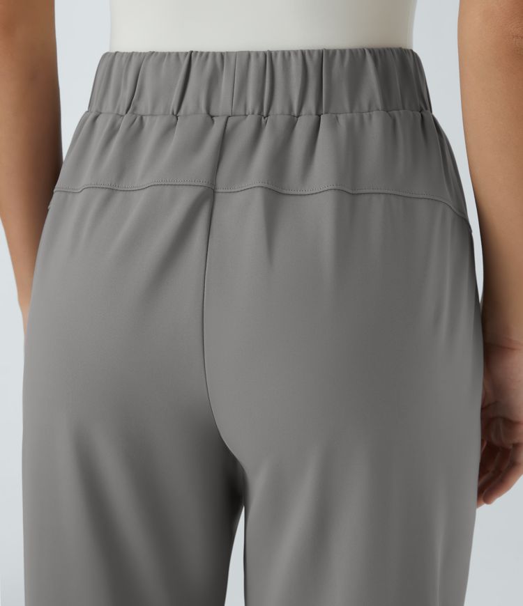 Halara Flex™ Mid Rise Drawstring Side Pocket Work Trousers