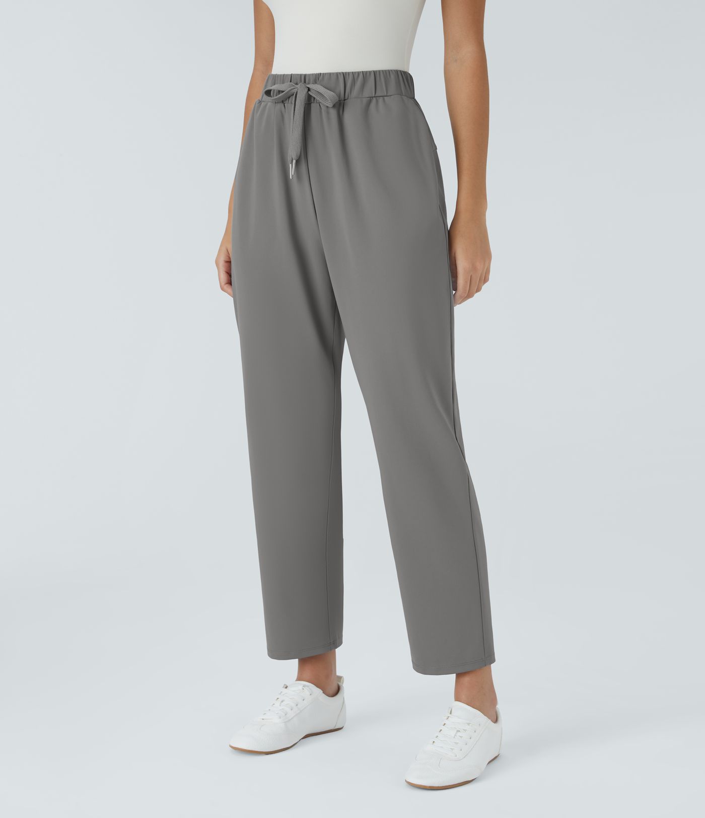 Halara Flex™ DayStretch Mid Rise Drawstring Pocket Work Trousers