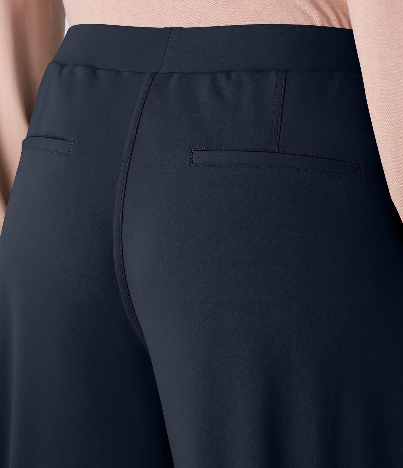 Hohe Taille Taschen Gerade Bein Arbeitshose in Übergröße