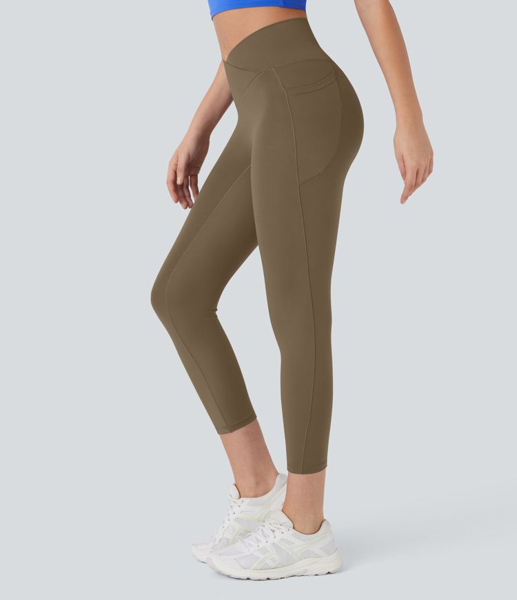 Softlyzero™ Crossover Capri-Leggings mit hohem Bund