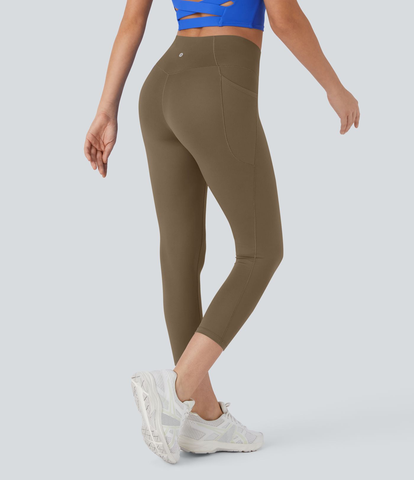 Softlyzero™ Crossover Capri-Leggings mit hohem Bund