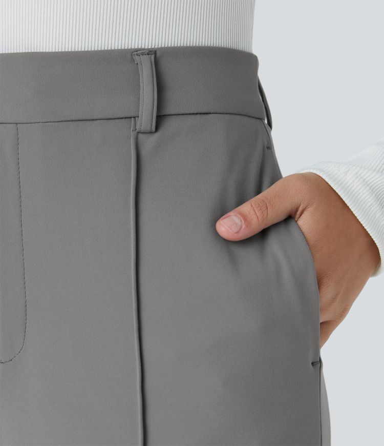 Halara Flex™ High Waisted Side Pocket Straight Leg Work Trousers