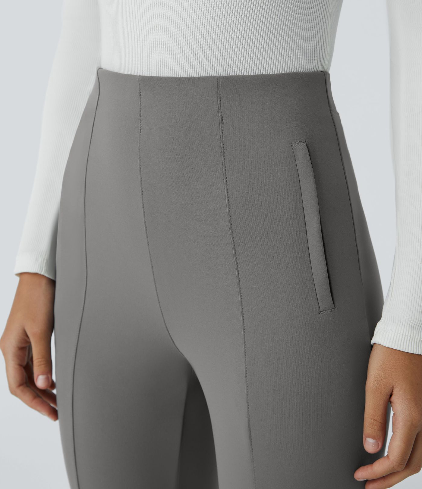 DayStretch Halara Flex™ High Waisted Side Zip Pocket 7/8 Work Trousers