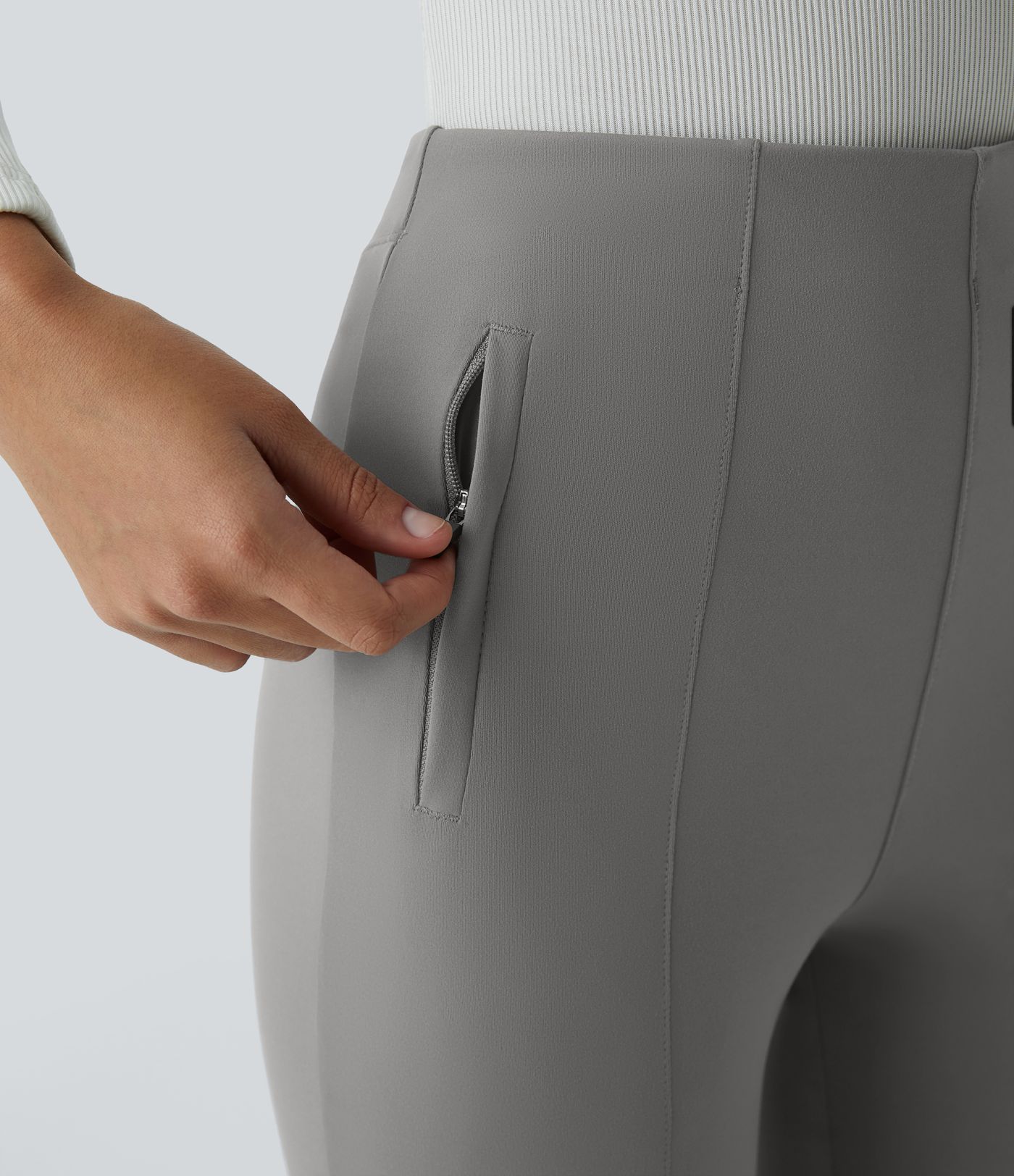 DayStretch Halara Flex™ High Waisted Side Zip Pocket 7/8 Work Trousers