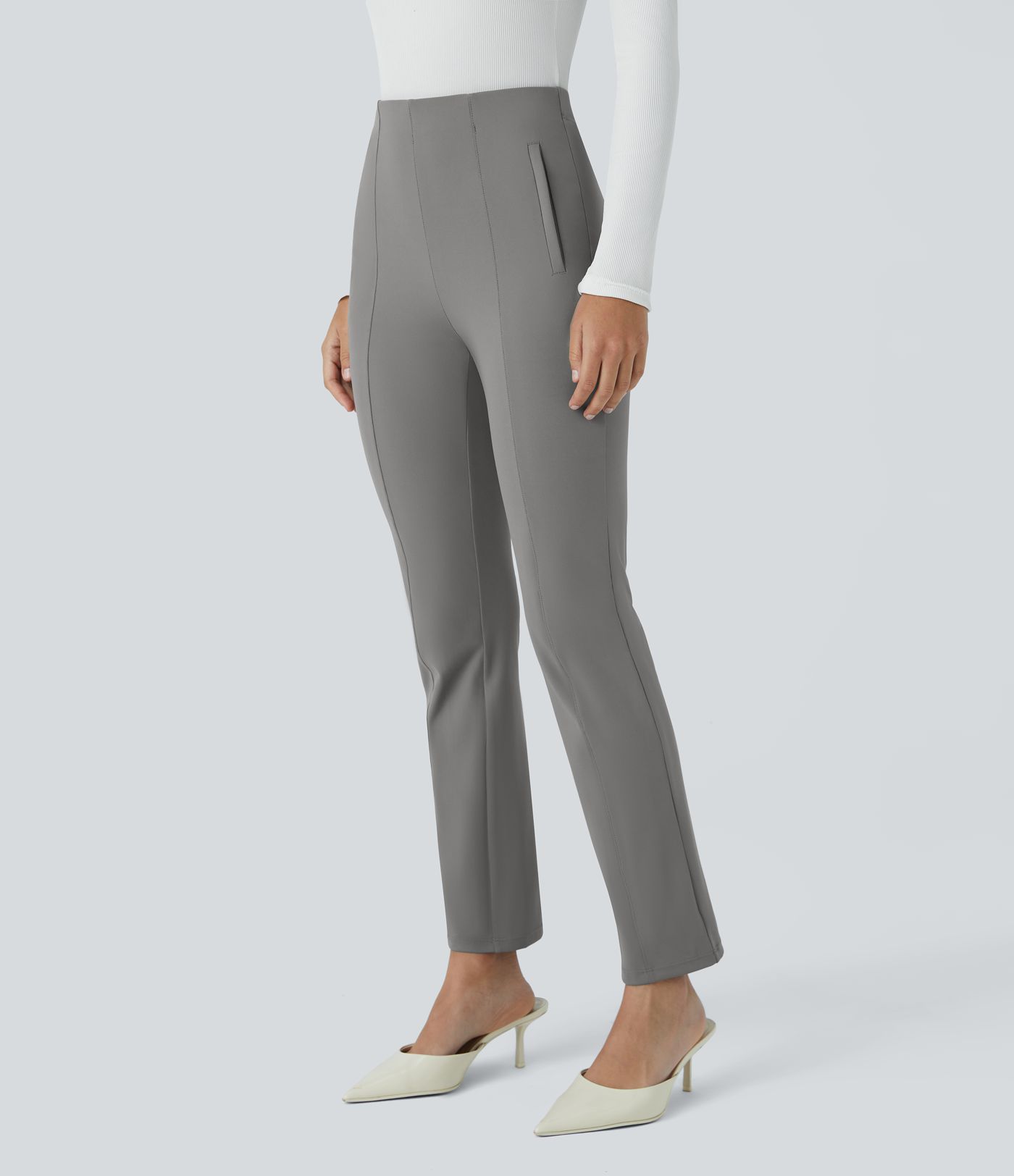 DayStretch Halara Flex™ High Waisted Side Zip Pocket 7/8 Work Trousers