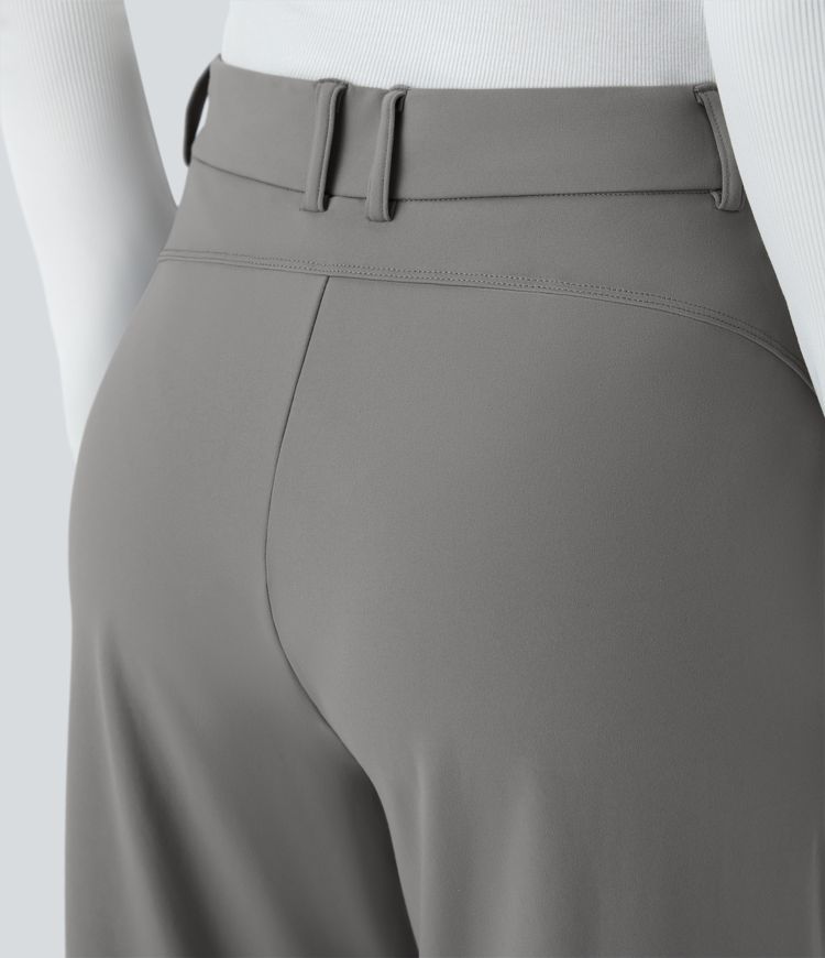 Halara Flex™ High Waisted Side Pocket Straight Leg Work Trousers