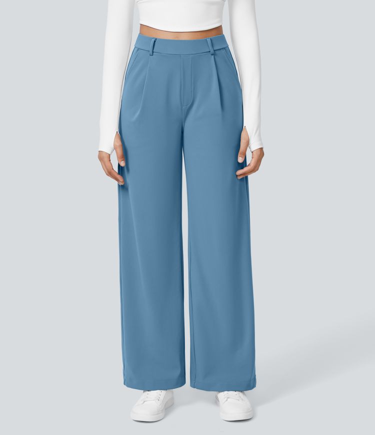 Halara Flex™ DayStretch High Waisted Pocket Straight Leg Work Pants