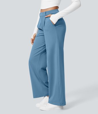 Halara Flex™ DayStretch High Waisted Pocket Straight Leg Work Pants