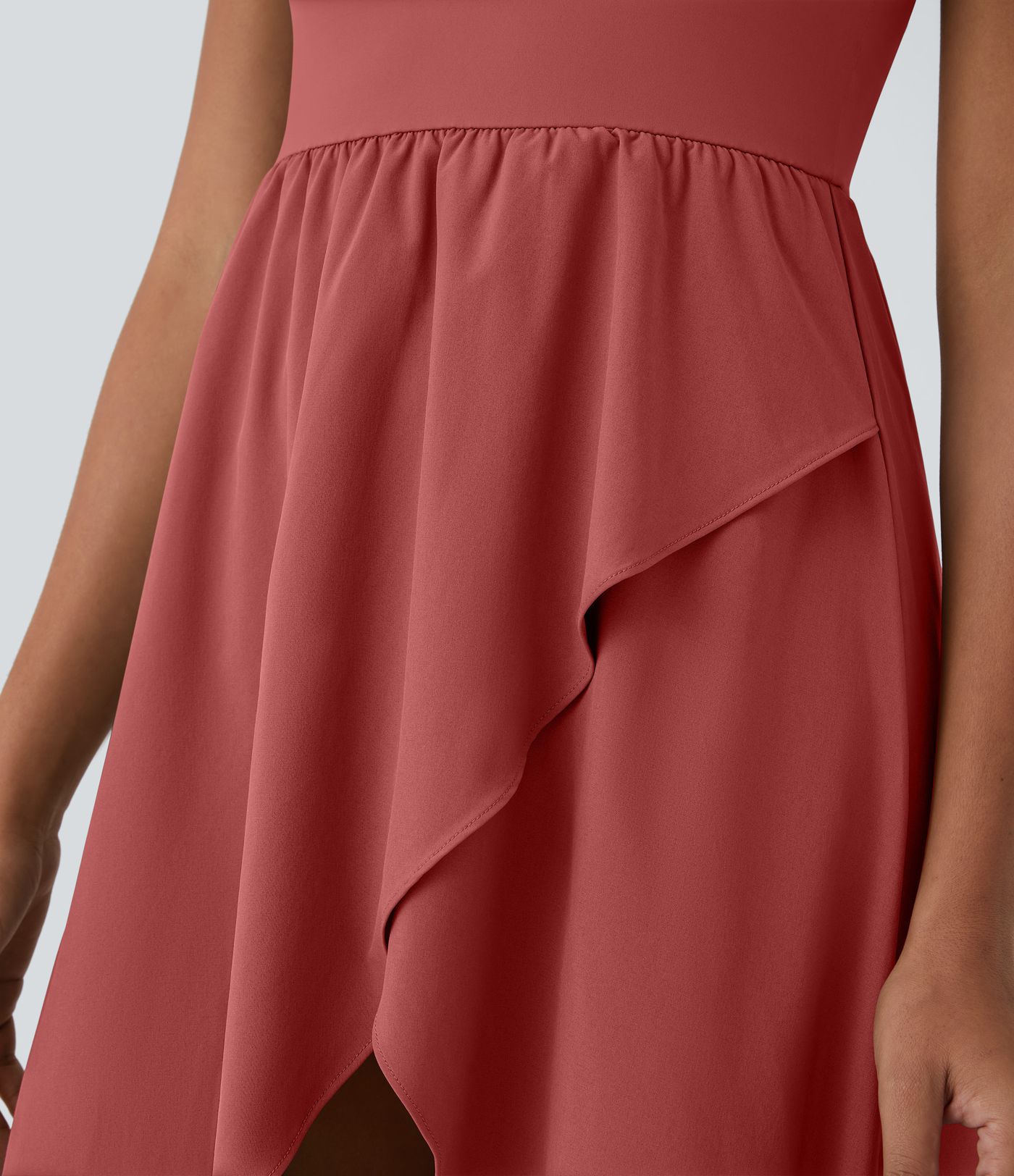 Breezeful™ High Low 2-Piece Pocket Flowy Midi Quick Dry Casual Dress